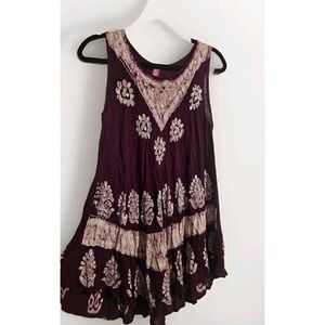 Sunflower Brand Free Size Boho Bohemian Sleeveless Stylish Top Embellished